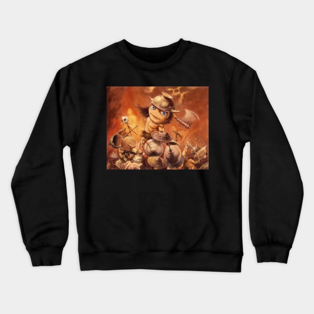 Chibi Barbarian Crewneck Sweatshirt by artildawn